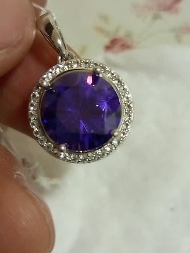 585 ag qizil: Kulon, Gümüş, Ametist, 5.00+ Karat — 2