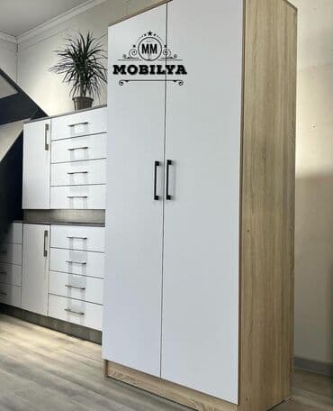 qapı modelleri: Yeni, Açılan, 2 qapılı Düz dolab, Qarderob, paltar dolabı, Azərbaycan — 6