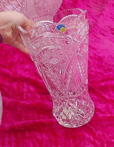 Klassik kəsimli kristal dəst - Material: 24% PbO tərkibli qurğuşun