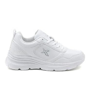 kisi krasofkalari: Ağ rəngli idman ayaqqabısı - Ümumi görünüş: Minimalist tam ağ dizayn — 2