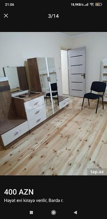 pasyolka kirovda satilan evler: 10 kv. m, 2 otaqlı, Qaz, İşıq, Su — 2