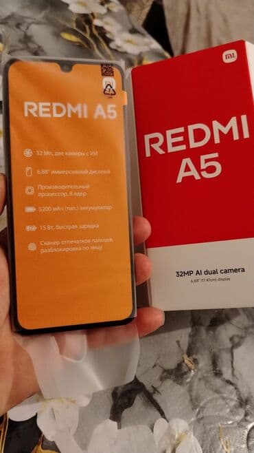 Redmi A5, 128 GB, rəng - Qara, Sensor, İki sim kartlı