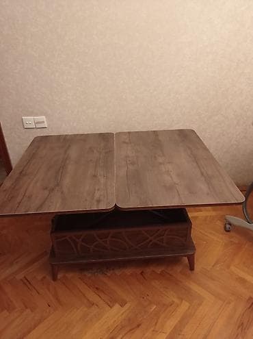 Qonaq masası, Yeni, Transformer, Laminat, Dördbucaq masa — 2