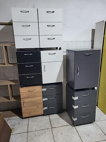 Ofis/ev üçün çekmecəli tumbalar – müxtəlif rəng və konfiqurasiyalarda