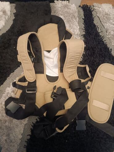 Bravo uşaq daşıyıcısı (önlük tipli) - Rəng: bej/qaramət (mesh