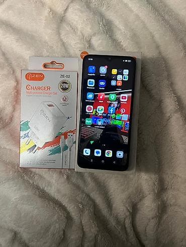 telefon xor: Oppo A18, 128 GB, rəng - Qara, Barmaq izi, Face ID — 3