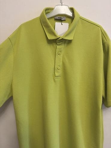 kişi geyimi: Polo köynək, Kiğılı, L, rəng - Yaşıl — 1
