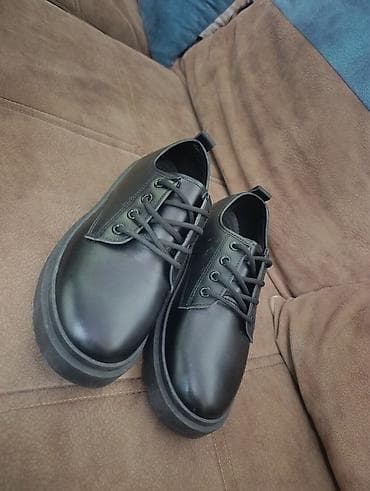 Ботинки: Qara dəri/eko-dəri klassik bağlamalı ayaqqabı.38,5 razmer - Rəng: tam — 6