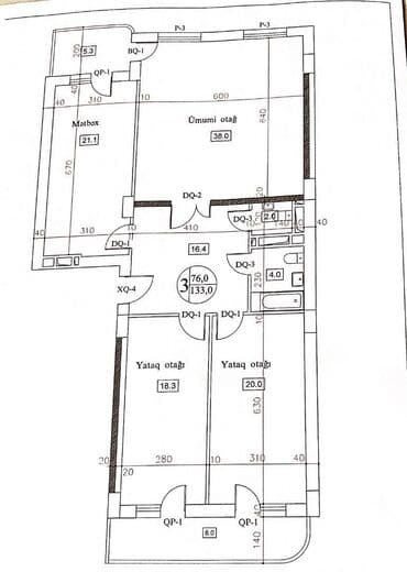 ev alıram: 3 otaqlı, Yeni tikili, m. Nəriman Nərimanov, 133 kv. m — 9