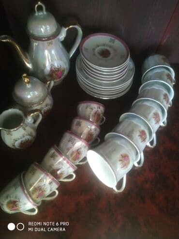 Çay dəsti, rəng - Ağ