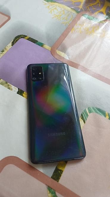 iphone 5 es: Samsung Galaxy A51, 128 GB, rəng - Qara, Face ID — 1