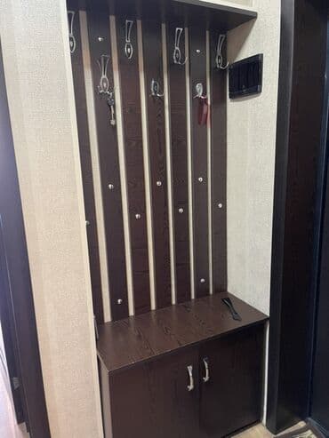 вешалка для одежды стоячая: Açılan, 2 qapılı Düz dolab, Dolab-asılqan — 1