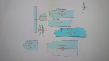 dinozavr şəkli çəkmək: Istenilern nov geyimlerin lekali hazirlanir,seriya olunur,pastal — 3