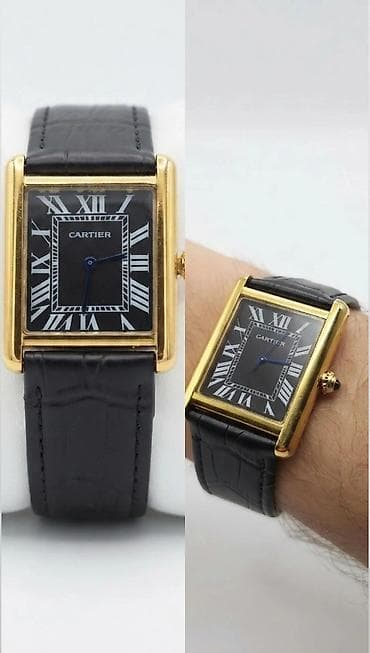 Cartier Tank saat - Model: Cartier Tank, düzbucaqlı korpus - Korpus
