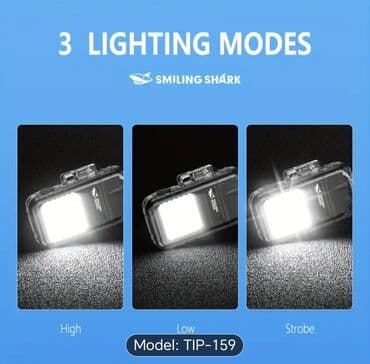 led isiqlar: Smiling Shark TIP-159 modeli, daxili batareyası olan, çoxfunksiyalı — 4