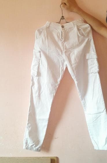 ag cins: Kombat Şalvar, Jass Jeans, M, rəng - Ağ — 1