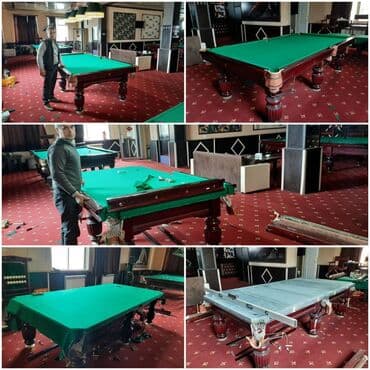 nerd taxta satisi: Bilyard stollarinin qurawdrilmasi parcalarin tezesi ile evez — 3
