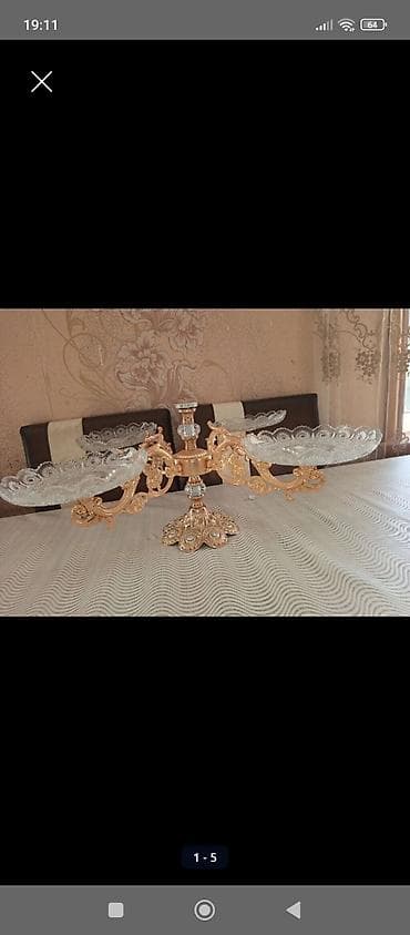 farfor qablar: 3 mərtəbəli meyvə və şirniyyat qabı seti sadece cox meyve yigdigimdan — 3