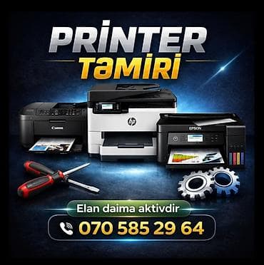 printer qiymətləri: 🧰Printer təmiri və texniki xidmət 🖨️HP, Canon, Epson və digər markalı — 1