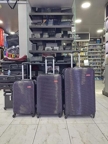 İdman və istirahət: Səyahət çemodan dəsti – 3 ölçü - Dəst tərkibi: kiçik (kabinə üçün) — 1