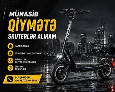 scoot: Salam skuter alıram münasib qiymətə dəyərindən aşagi satanlar yazsin — 1
