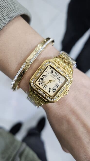 cartier браслет qiymeti: Новый, Наручные часы, Cartier, цвет - Золотой — 1