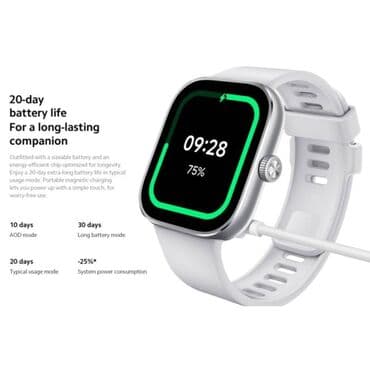 samsung galaxy watch 5 qiyməti: Xüsusiyyətlər Ölçülər 47,5 mm x 41,1 mm x 10,5 mm Hündürlük, en və — 2