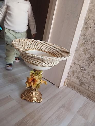 otlar sekilleri 2020: Farfor.meyvə qabı.39 cm.diametri 33sm farfor hörüklü — 3