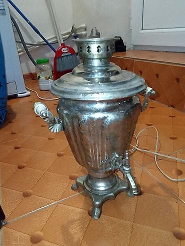 samavarin qiymeti: Klassik metal samovar - Material: tam metal gövdə, dekorativ relyefli — 3