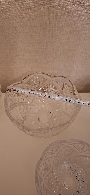 neman xrustal: Qedimi xrustal dest.6si birlikde 35azn Kristal qab dəsti - Material — 2