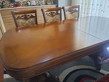 desmalar: Qonaq otağı üçün, Açılan, Oval masa, 6 stul — 3