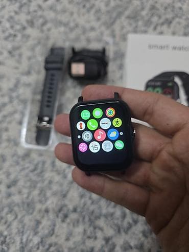 Zərgərlik əşyaları: Smart saat, Sensor ekran, rəng - Qara — 7