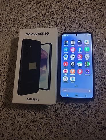 Samsung Galaxy A55, 256 GB, rəng - Qara, Barmaq izi