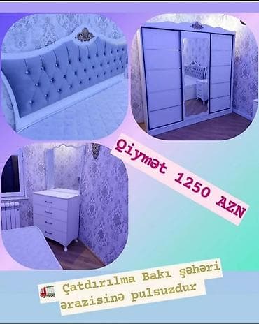 lalafo şkaf: İkinəfərlik çarpayı, Dolab, Termo, 2 tumba, Azərbaycan, Yeni — 7