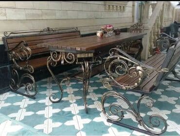 Sifarişlə bağ yelləncəkləri: Metal en mmc olaraq istədiyiniz forma və ölçüde demir işlerinin — 5