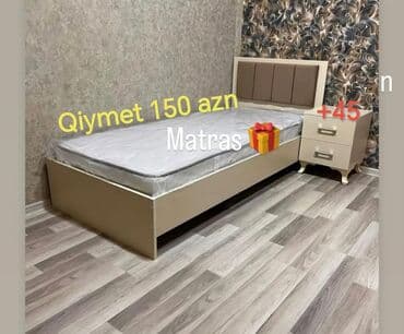 кровать кресло: Yeni, Təknəfərlik çarpayı, Bazasız, Matras ilə, Siyirməsiz, Azərbaycan — 29