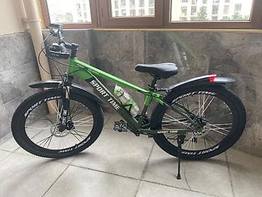 cube velo: Sport Time dağ velosipedi - Rəng: yaşıl-qara - Çərçivə: Sport Time — 4