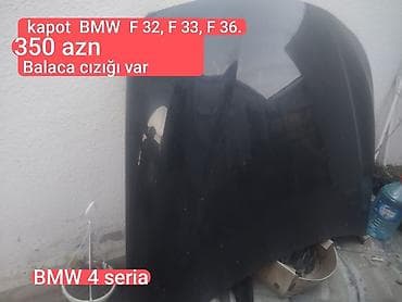 BMW 4 Seriya üçün kapot - Uyğunluq: BMW F32, F33, F36 (4 Series) -