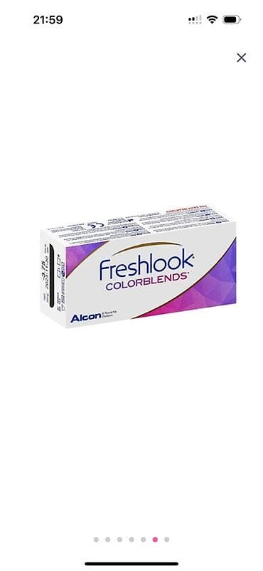 goz linza: FreshLook Colorblends rəngli kontakt linza dəsti Məhsul tərkibi: - — 3