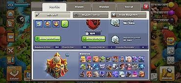 maşn oyunu: Clash of Clans hesabı 213 səviyə bütün inşaatçıları var. Köy demək — 2