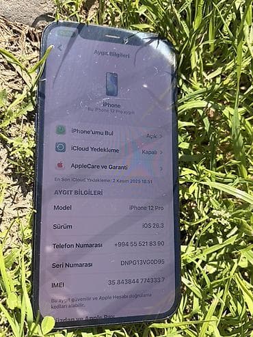 daraqli utu feni: IPhone 12 Pro, 256 GB, Mavi, Face ID — 4