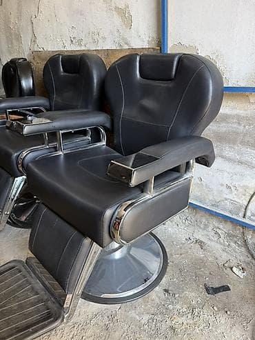 astara mebel: Peşəkar bərbər kresloları – 2 ədəd - Material: qara rəngli, asan — 1