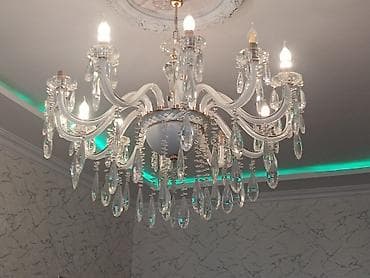 qara rengli sekiller: Çılçıraq, 10 və daha çox lampa, Şüşə — 2