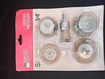 nabor dəsti: Metal tel fırça dəsti – 5 parça, 1/4" sapla Məhsul: Genuine — 1