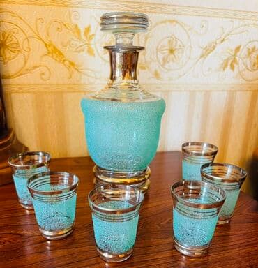 Mətbəx aksesuarları: Rəng - Göy, Şüşə — 1