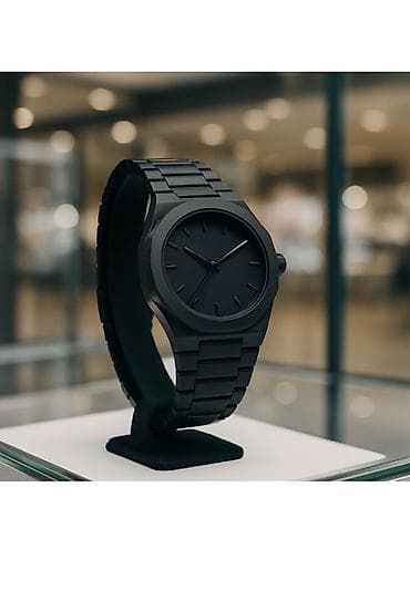 Minimalist qara qol saatı Yeni gəlib məhdud saydadır.yüksək keyfiyətli