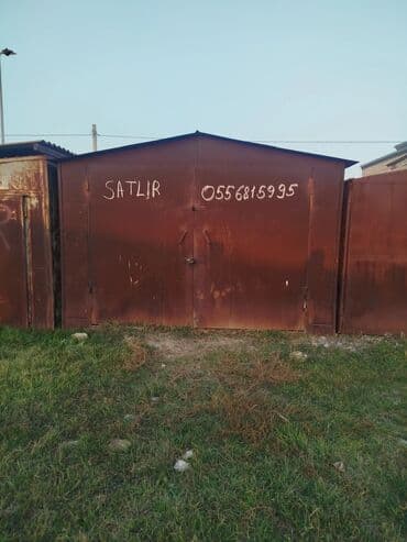 Metall qaraj/anbar - Material: qalın metaldan qayrılmış konstruksiya