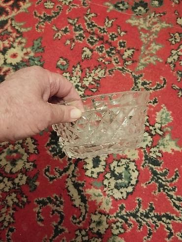 Kütləvi şüşə/kristal qablar dəsti - Material: qalın şüşə/kristal - — 3