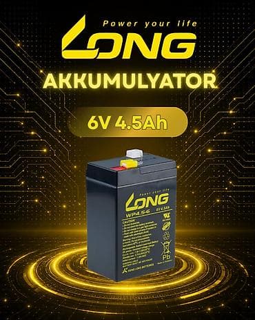 Elektronika: LONG 6V akkumulyatorları – orijinal, zavod istehsalı və yüksək — 2