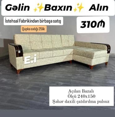 Divanlar: Künc divan, Yeni, Açılan, Bazalı, Pulsuz çatdırılma — 1